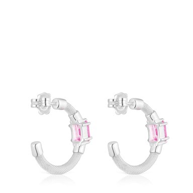 ARETE PLATA ZAFIRO ROSA TOUS MESH - 3