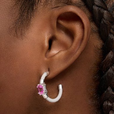 ARETE PLATA ZAFIRO ROSA TOUS MESH - 5