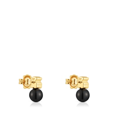 ARETES PLATA BAÑO ORO ICON MESH - 3