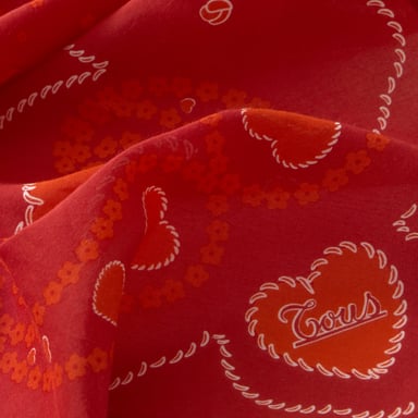 PAÑUELO CUADRADO MOTIFS PAISLEY ROJO - 2