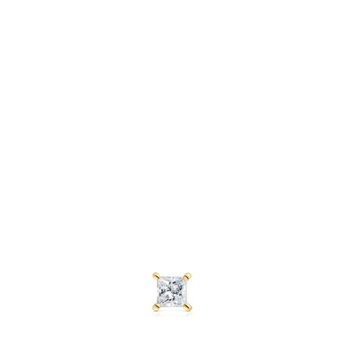 ARETES INDIVIDUAL ACERO ORO 14K 0.16 CT - 1
