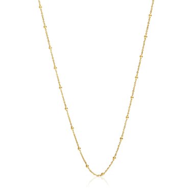 COLLAR  BAÑO ORO DE 18 KT SOBRE PLATA BASICS - 1
