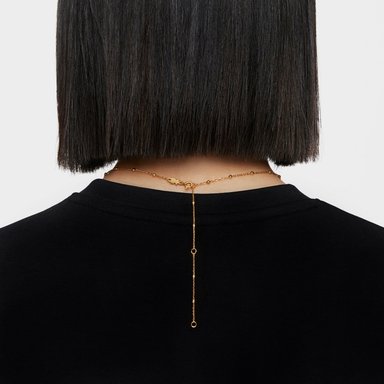 COLLAR  BAÑO ORO DE 18 KT SOBRE PLATA BASICS - 6