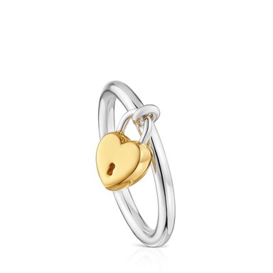 ANILLO TOUS UNLOCK MOTIVO CORAZÓN CANDADO T14 - 1