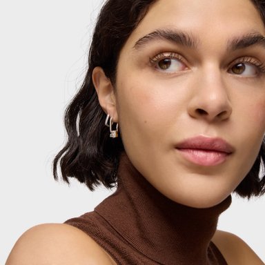 ARETES TOUS 1950 1ERA LEY DE ARO BICOLOR OSO 18KT - 5
