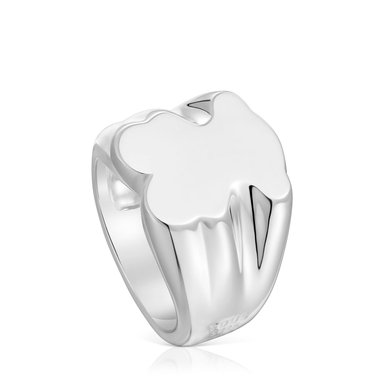 ANILLO SELLO DE PLATA OSO 15 MM SWEET DOLLS - 1