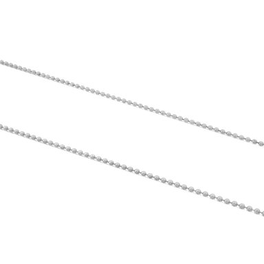 GARGANTILLA DE PLATA CON BOLAS, 58 CM CHAIN - 3