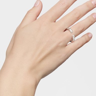 ANILLO ABIERTO DE PLATA LINE - 4