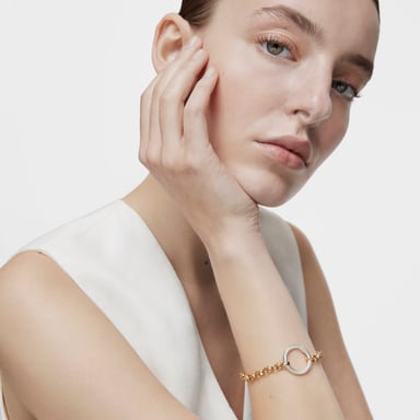 PULSERA CON BAÑO DE ORO 18 KT SOBRE PLATA HOLD - 5
