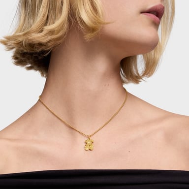 DIJE PLATA BAÑO ORO 18KT OSO - 7