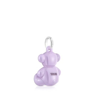 DIJE CERAMICA LILA/PLATA 1ªLEY OSO - 3