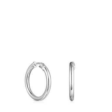 PENDIENTES ARO PEQUEÑOS DE PLATA TOUS BASICS - 1
