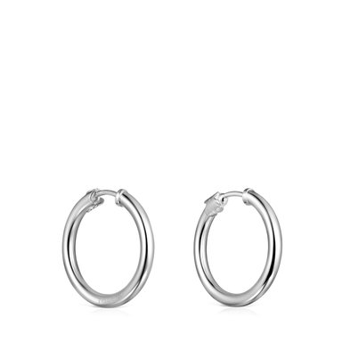 PENDIENTES ARO PEQUEÑOS DE PLATA TOUS BASICS - 3