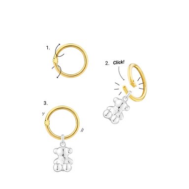 PENDIENTES ARO PEQUEÑOS DE PLATA TOUS BASICS - 4