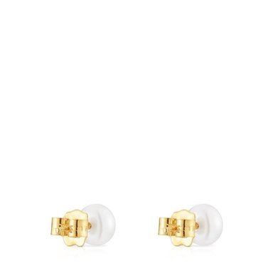 ARETES DE ORO Y PERLA CULTIVADA - 2