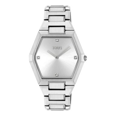 RELOJ ANALÓGICO CON BRAZALETE DE ALUMINIO KARAT - 1