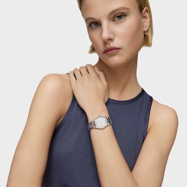 RELOJ ANALÓGICO CON BRAZALETE DE ALUMINIO KARAT - 5