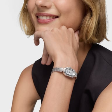 RELOJ ANALÓGICO DE ACERO OVAL ICON - 7