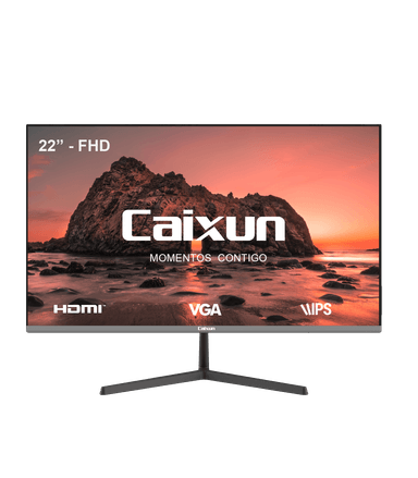 Monitor Oficina Caixun 22" FHD IPS 100 Hz VGA HDMI Negro C22X3F - 1