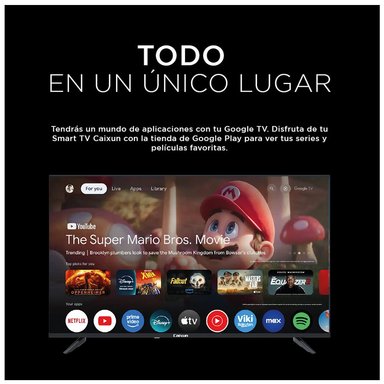 SMART TV CAIXUN LED 55' UHD 4K GOOGLE TV C55K4UG - 3