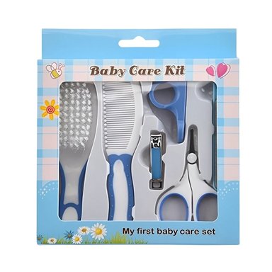 KIT DE ASEO CELESTE PARA BEBÉ 6PZS - NIÑO