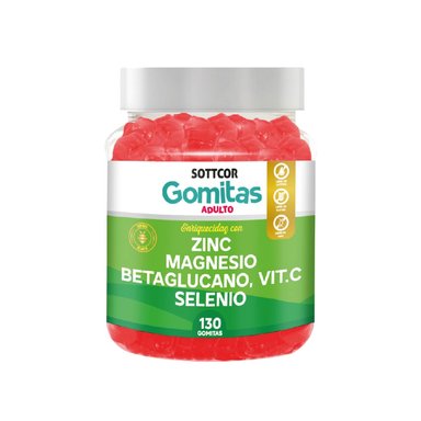 GOMITA DE ZINC PARA ADULTOS (130 UNIDADES)