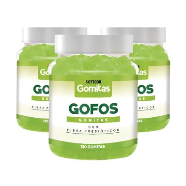 GOFOS PARA ADULTOS 130 GOMITAS 03 UNIDADES