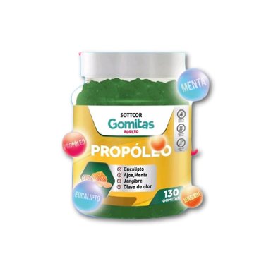 GOMITA DE PROPÓLEO PARA ADULTOS (130 UNIDADES)