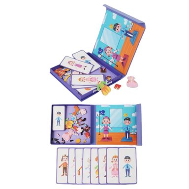 ROMPECABEZA MAGNETICA CON TARJETAS CAMBIO DE ROPA - 3