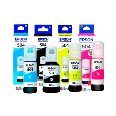 TINTA EPSON T504 PACK 4 COLORES