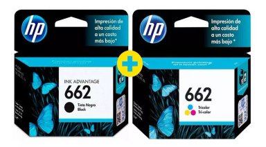 KIT TINTA HP NEGRO 662 +TRICOLOR