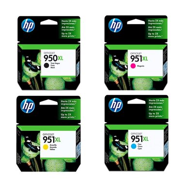 KIT TINTA HP 950XL 951XL NEGRO CYAN MAGENTA AMARILLO