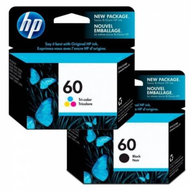 KIT TINTA HP NEGRO 60 TRICOLOR
