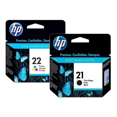 KIT TINTA HP NEGRO 21 22 TRICOLOR