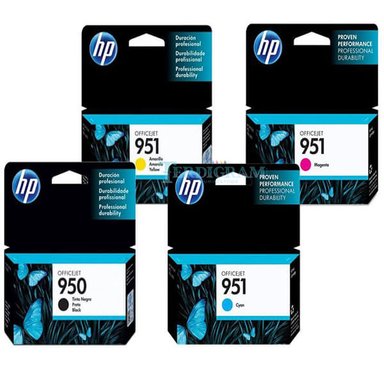 KIT TINTA HP NEGRO 950 951 CYAN MAGENTA AMARILLO
