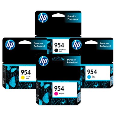 KIT TINTA HP NEGRO 954 CYAN MAGENTA AMARILLO
