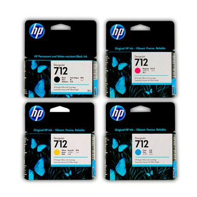 KIT TINTA HP 712 NEGRO CYAN MAGENTA AMARILLO