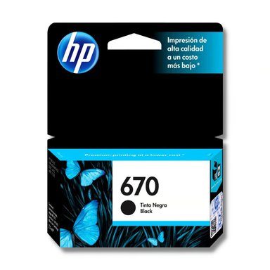 CARTUCHO HP 670 NEGRO TINTA ORIGINAL
