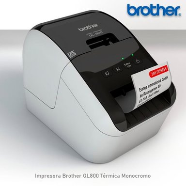 ETIQUETADORA BROTHER QL-800 IMPRESORA TERMICO USB - 1