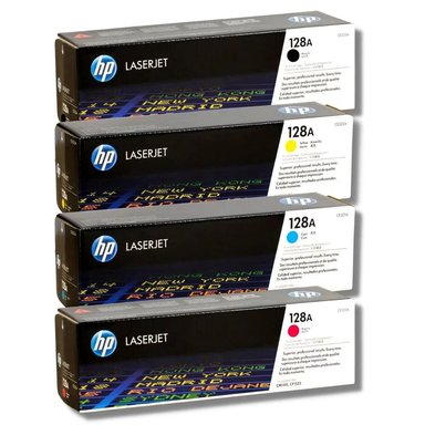 KIT TONER HP NEGRO 128A CYAN MAGENTA AMARILLO PACK