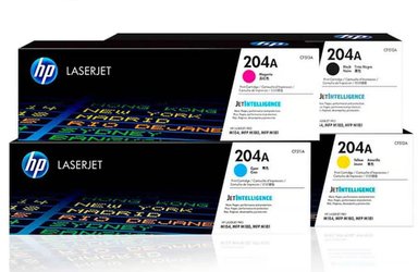 KIT TONER HP NEGRO 204A CYAN MAGENTA AMARILLO PACK