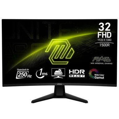 MONITOR CURVO MSI MAG 32C6X 32 FHD 165HZ 1MS CURVATURA 1500R - 1