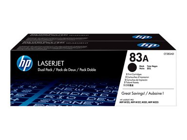 TÓNER HP CF283AD P/ LJ MFP M127F NEGRO PAQUETE X2
