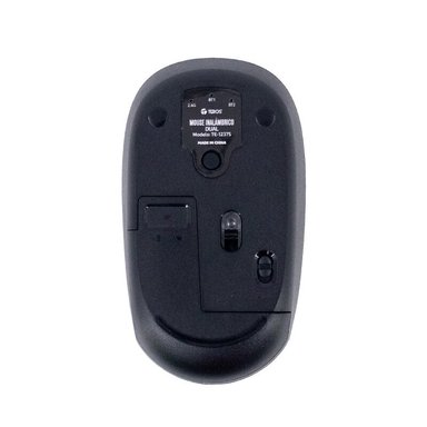 MOUSE INALÁMBRICO TEROS TE-1237S, BT 5.0, 2.4GHZ, USB, COLOR NEGRO - 3