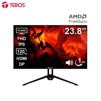 MONITOR PLANO TEROS TE-2415S, 23.8' FHD IPS, 120HZ, 1MS, HDMI, DP, - 1