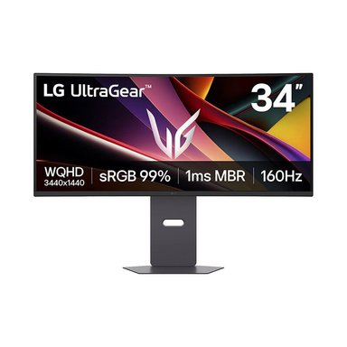 MONITOR GAMING LG ULTRAGEAR G6, 34 CURVO/WQHD/VA/160HZ/1MS MBR/HDMI - 1