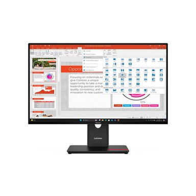 MONITOR PLANO LENOVO THINKVISION T27-40, 27' WLED FHD IPS/HDMI/DP/VGA/USB-C/USB-B - 1