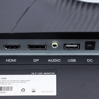 MONITOR PLANO GAMING TEROS TE-2475G 24.5' FHD VA 180HZ 1MS HDMI DP AUDIO OUT - 3