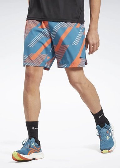 SHORT DEPORTIVO HOMBRE REEBOK SPEED 3.0 NARANJA ENTRENAMIENTO