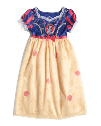 VESTIDO DISFRAZ CAMISÓN DE BLANCA NIEVES SATÉN TUL